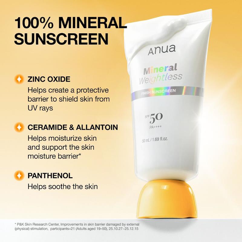 anua mineral weightless finish sunscreen {k pop demon hunters limited edition}50ml anua mineral weightless finish sunscreen {k pop demon hunters limited edition}50ml