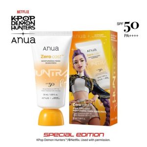 anua zero cast moisturizing finish sunscreen (k pop demon hunters limited edition)50ml