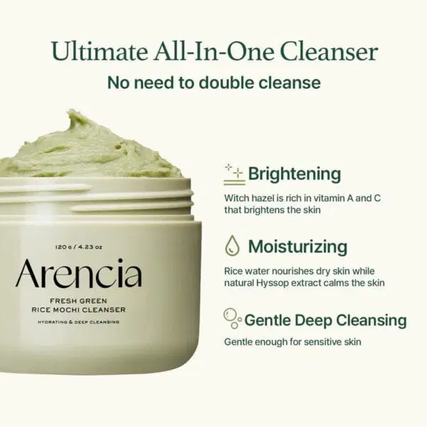 arencia fresh rosehip mochi cleanser 120g arencia fresh rosehip mochi cleanser 120g